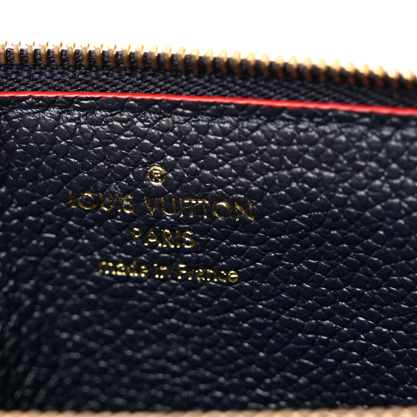 Empreinte Recto Verso Card Holder Marine Rouge