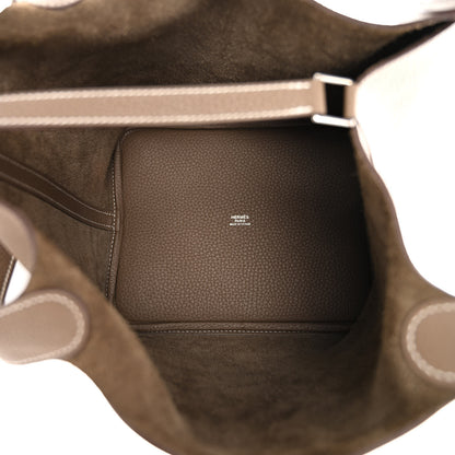 Hermes Taurillon Clemence Picotin Lock 22 MM Etoupe 5 of 11