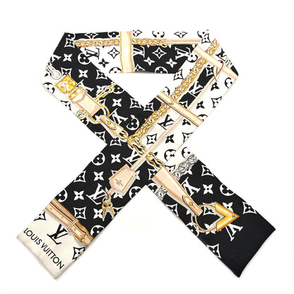 Louis Vuitton Silk Monogram Confidential Bandeau Black 1 of 4