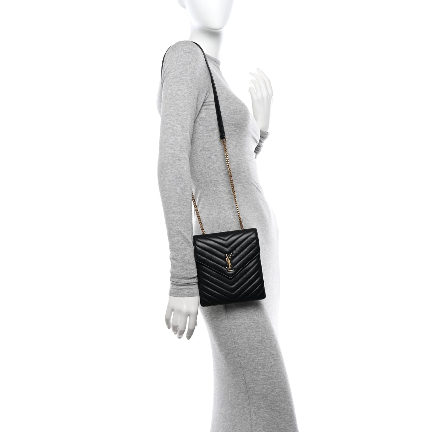 Lambskin Quilted Double Flap Bag Black