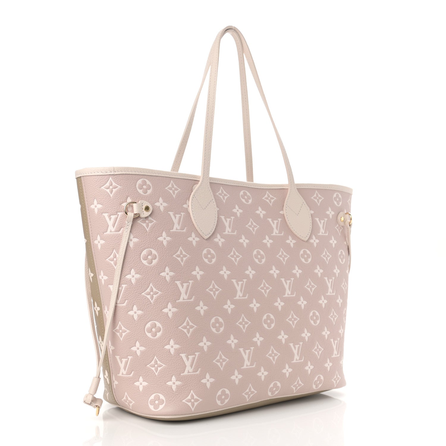 Louis Vuitton Empreinte Monogram Spring In The City Neverfull MM Kaki Beige Cream 4 of 10