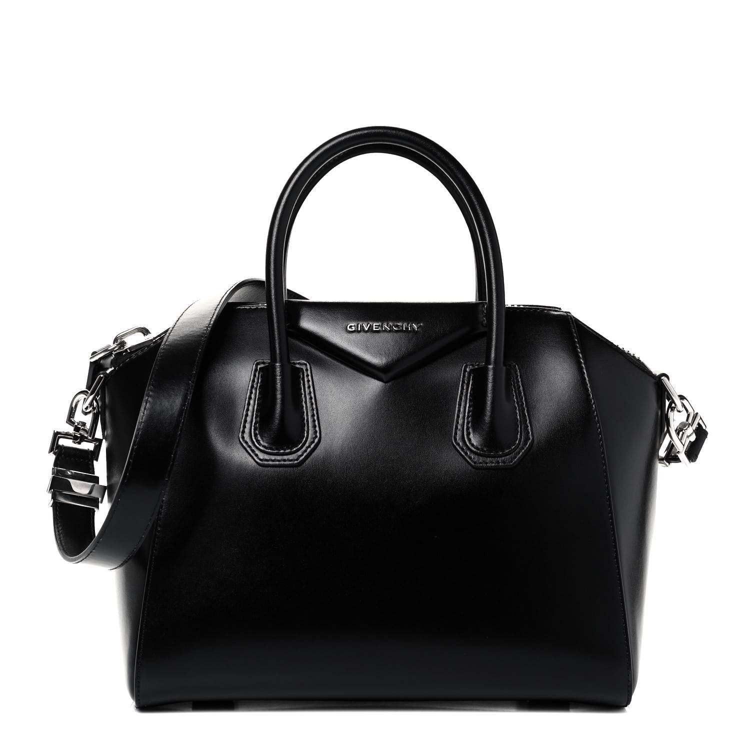 Givenchy Shiny Lord Calfskin Small Antigona Black 1 of 9
