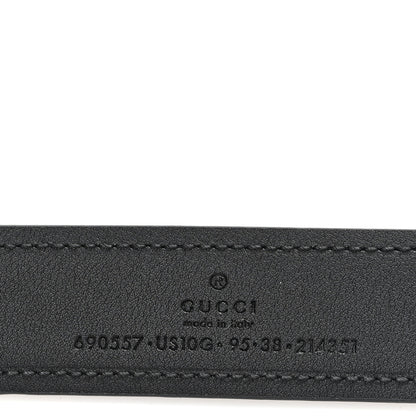 Gucci Ciny Lux Calfskin Blondie 30mm Belt 95 38 Black 3 of 4