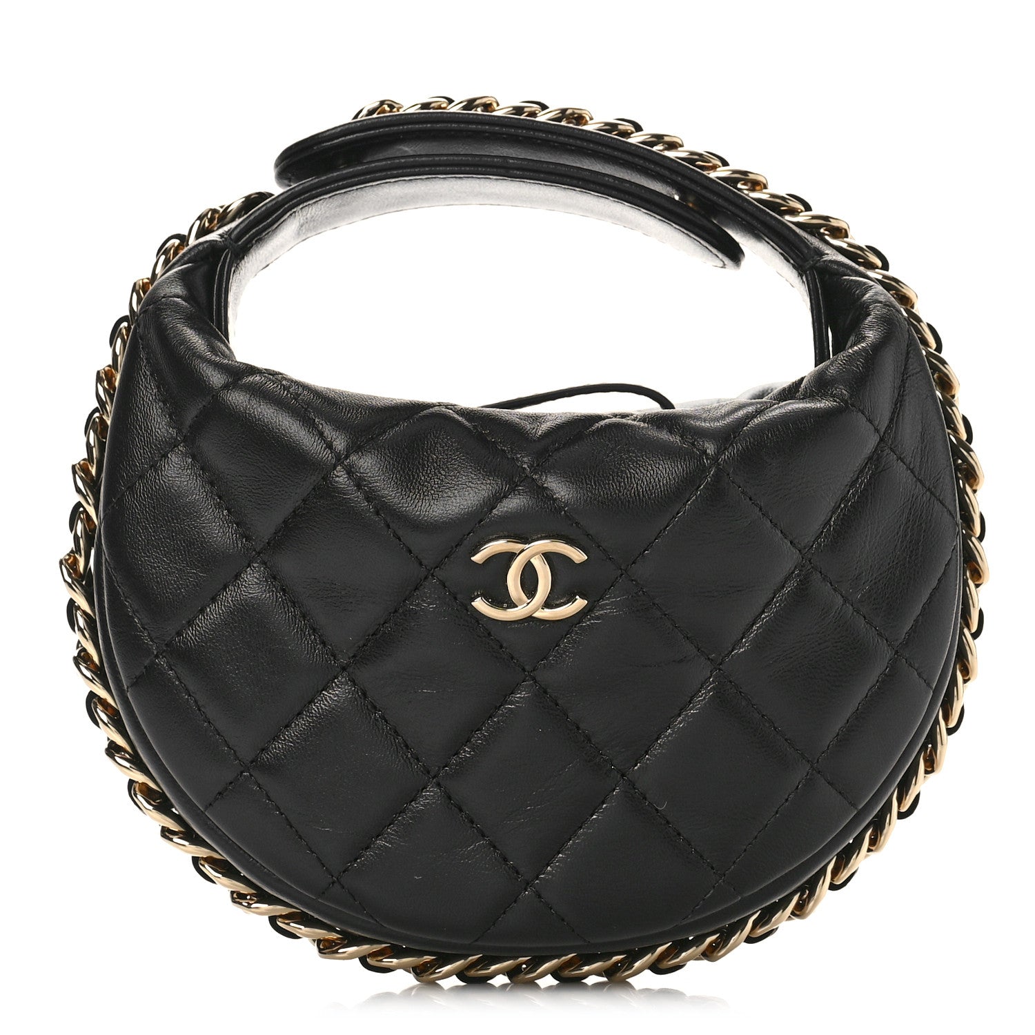 Chanel Quilted Chain Around Pouch Black 1 of 10