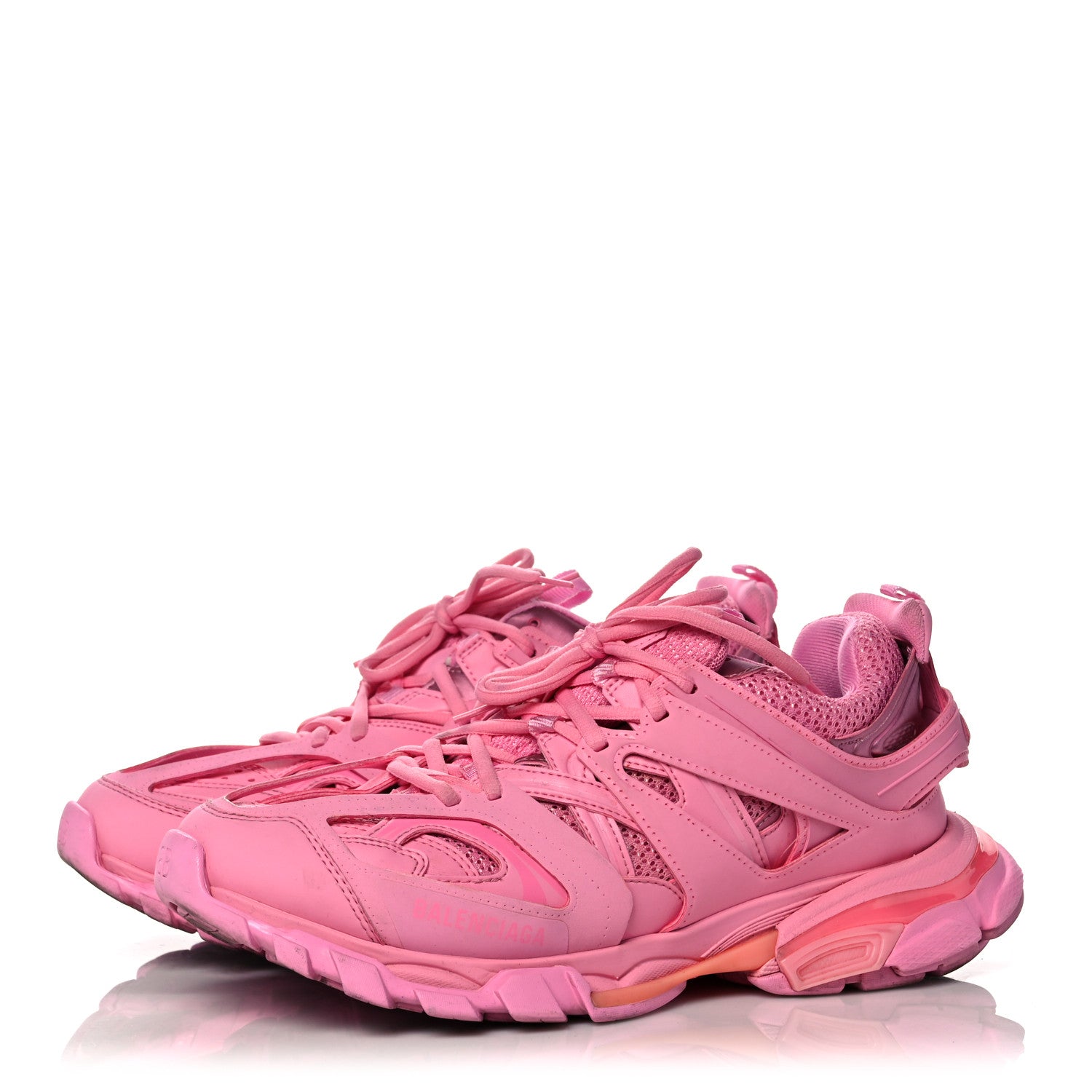 Balenciaga Mesh Nylon Womens Track Sneakers 42 Pink 3 of 12