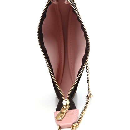 Louis Vuitton Damier Ebene 2020 Christmas Animation Big Wheel Mini Pochette Accessories Rose Ballerine 4 of 4