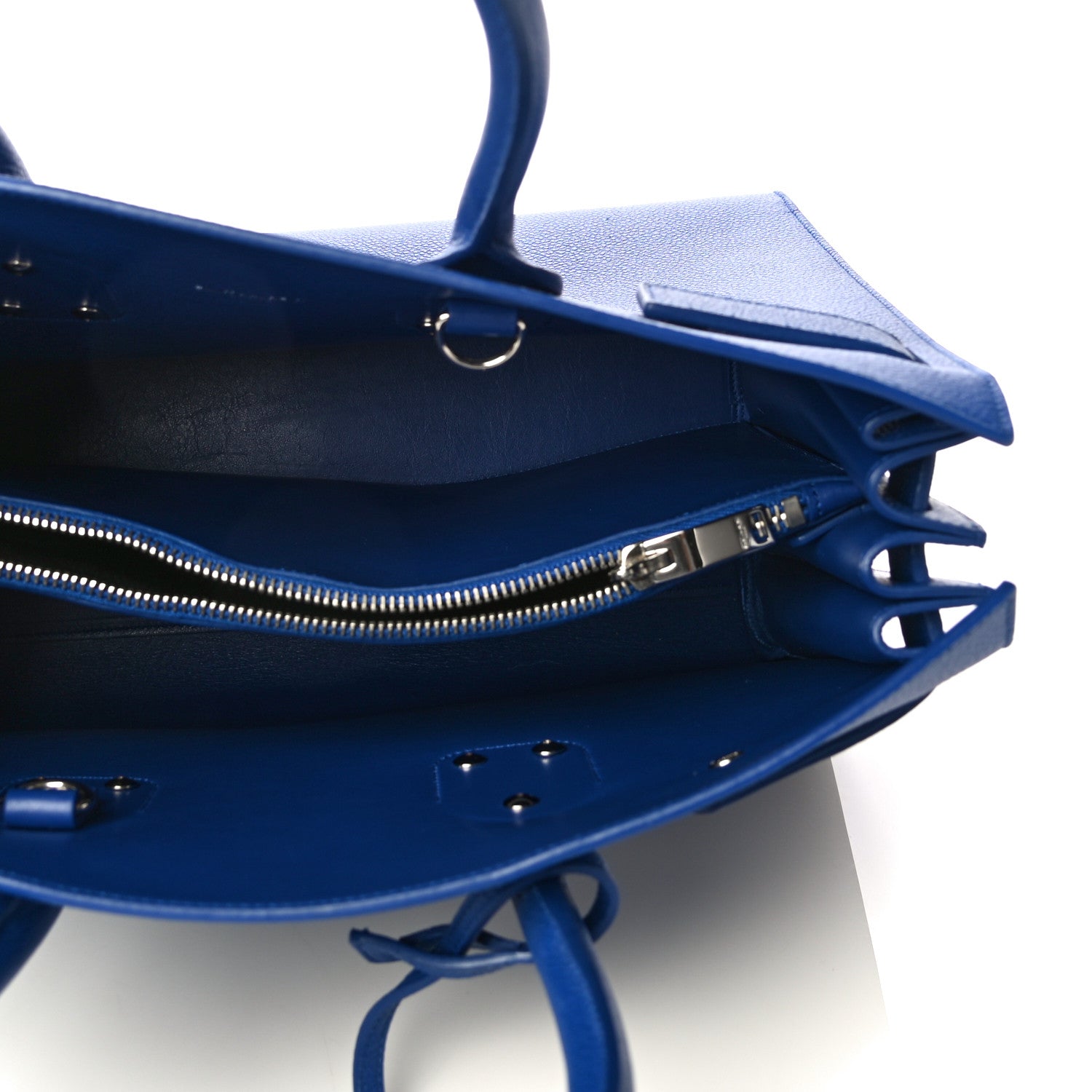 Saint Laurent Grained Calfskin Small Sac De Jour Outremer 5 of 12