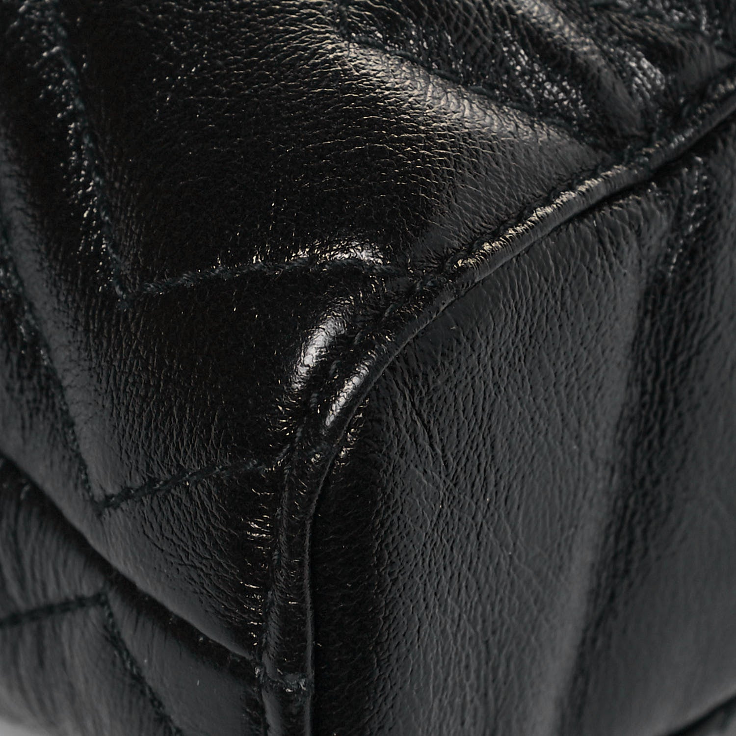 Gucci Vintage Calfskin Matelasse Medium GG Marmont Slim Tote Black 10 of 12