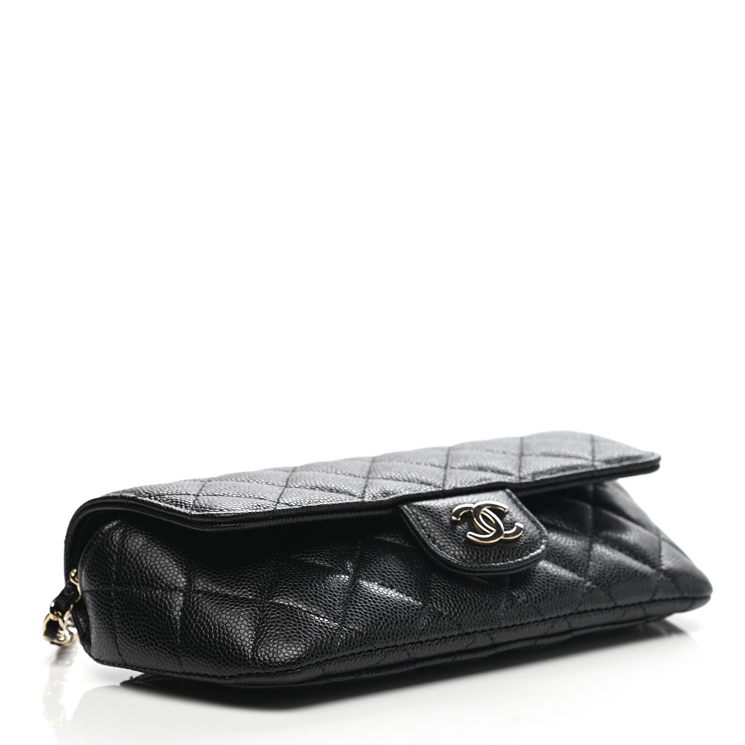 Chanel Caviar Quilted Glasses Case With Chain Black 4 of 9