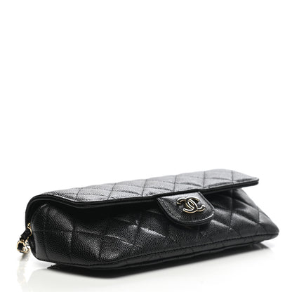 Chanel Caviar Quilted Glasses Case With Chain Black 4 of 9