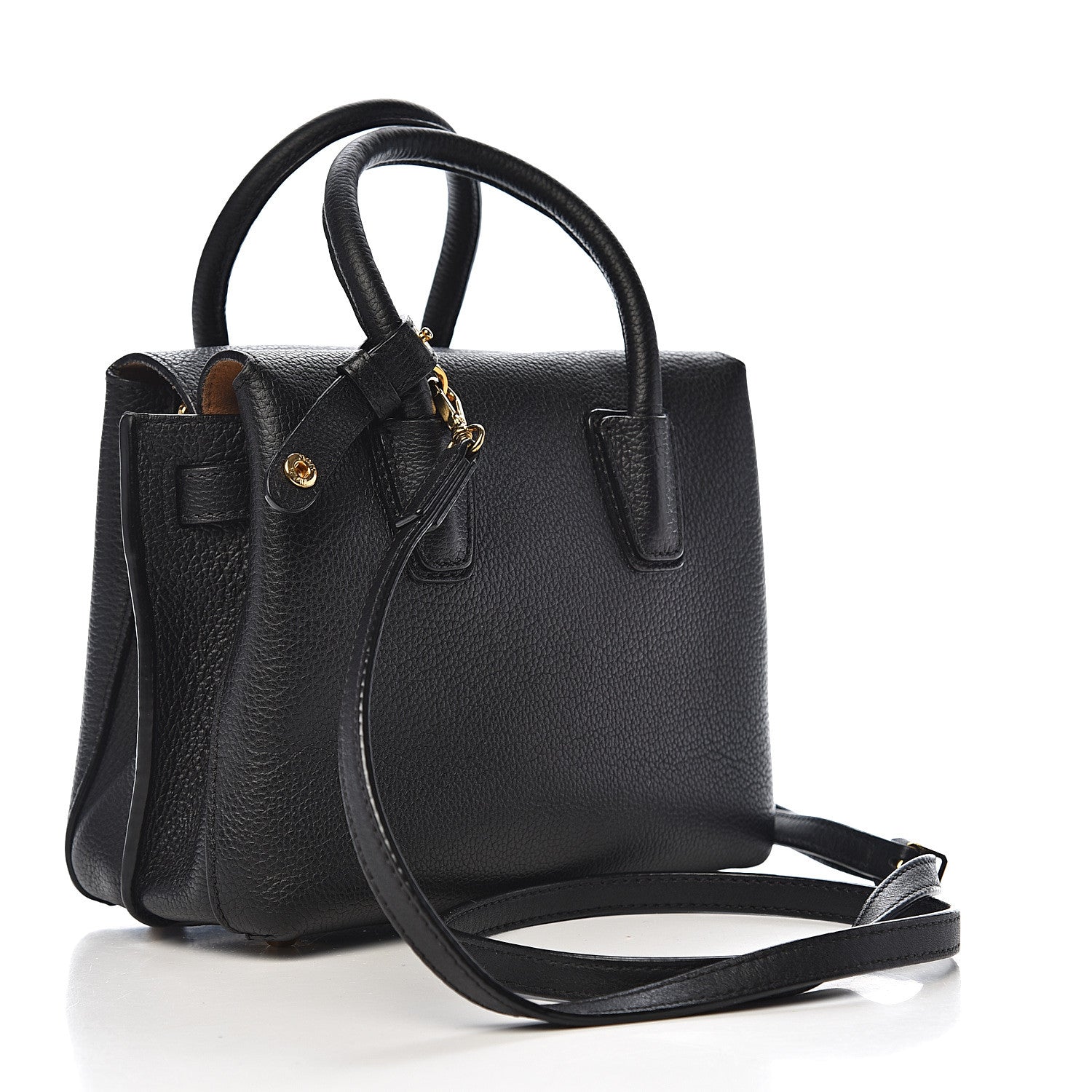 MCM Grained Calfskin Mini Milla Tote Black 2 of 11