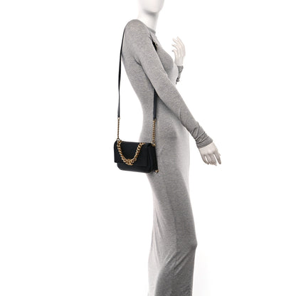 Chanel Calfskin Stitched Flap Black 2 of 10