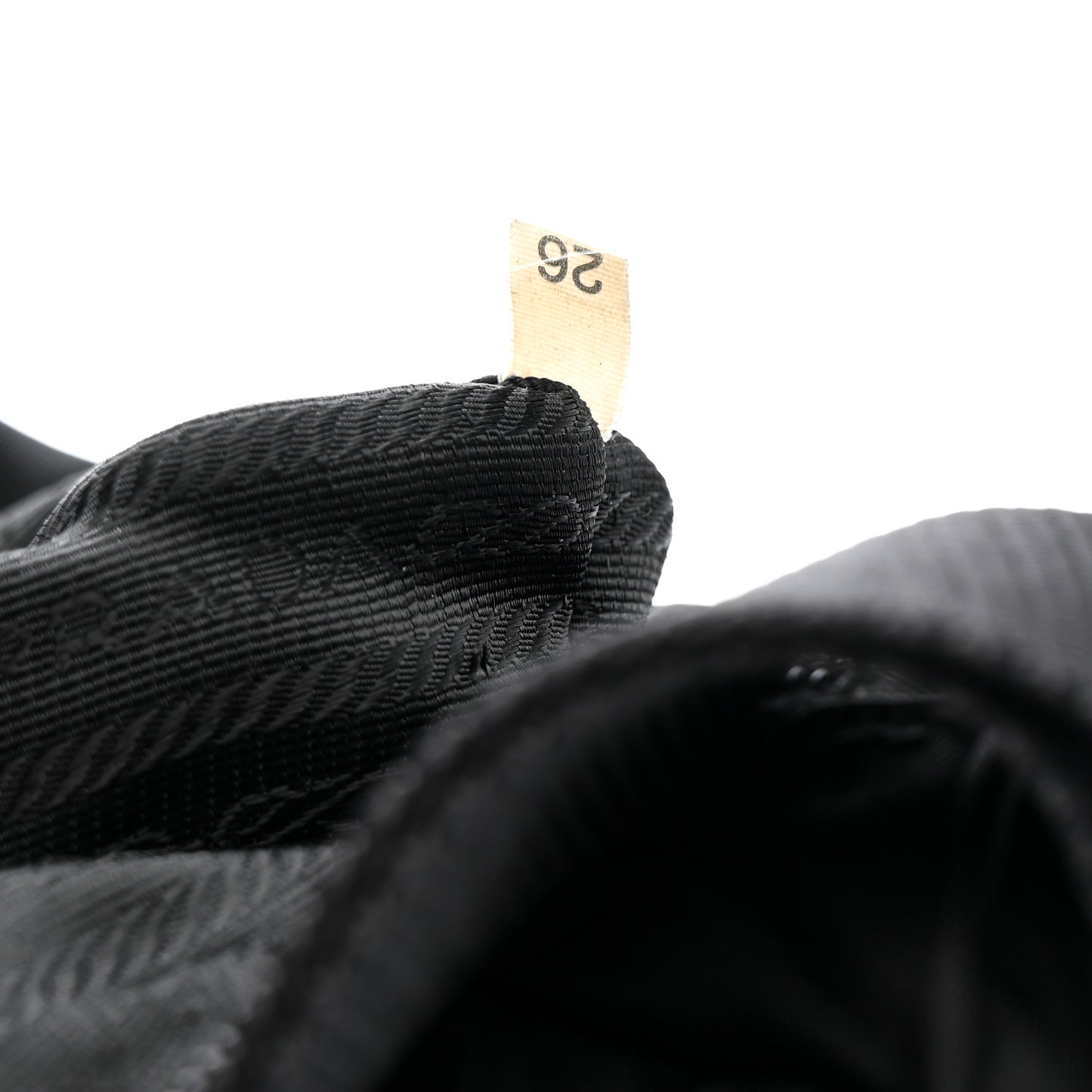 Nylon Vela Saffiano Single Buckle Messenger Shoulder Bag Black