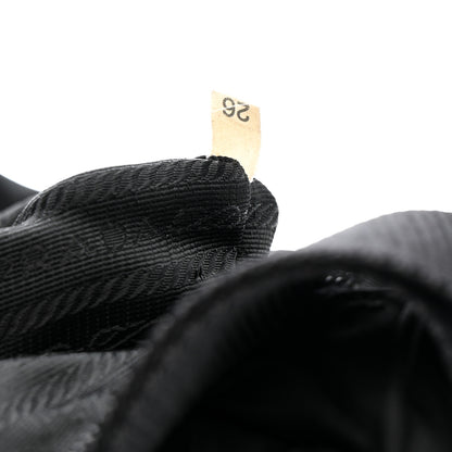 Prada Nylon Vela Saffiano Single Buckle Messenger Shoulder Bag Black 6 of 17