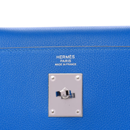 Hermes Evercolor Kelly Retourne 32 Bleu Hydra 6 of 10