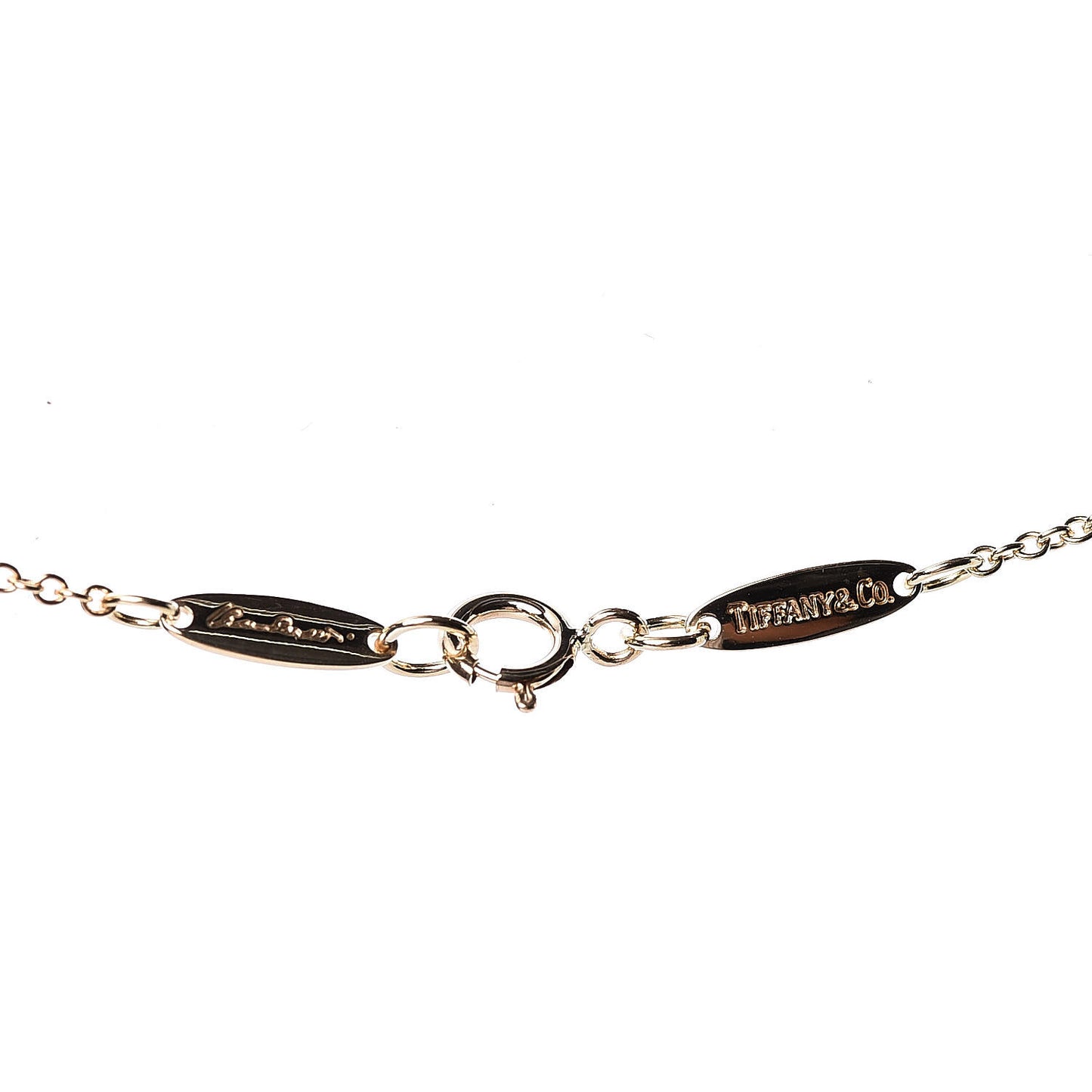 18K Yellow Gold 12mm Elsa Peretti Eternal Circle Pendant Necklace