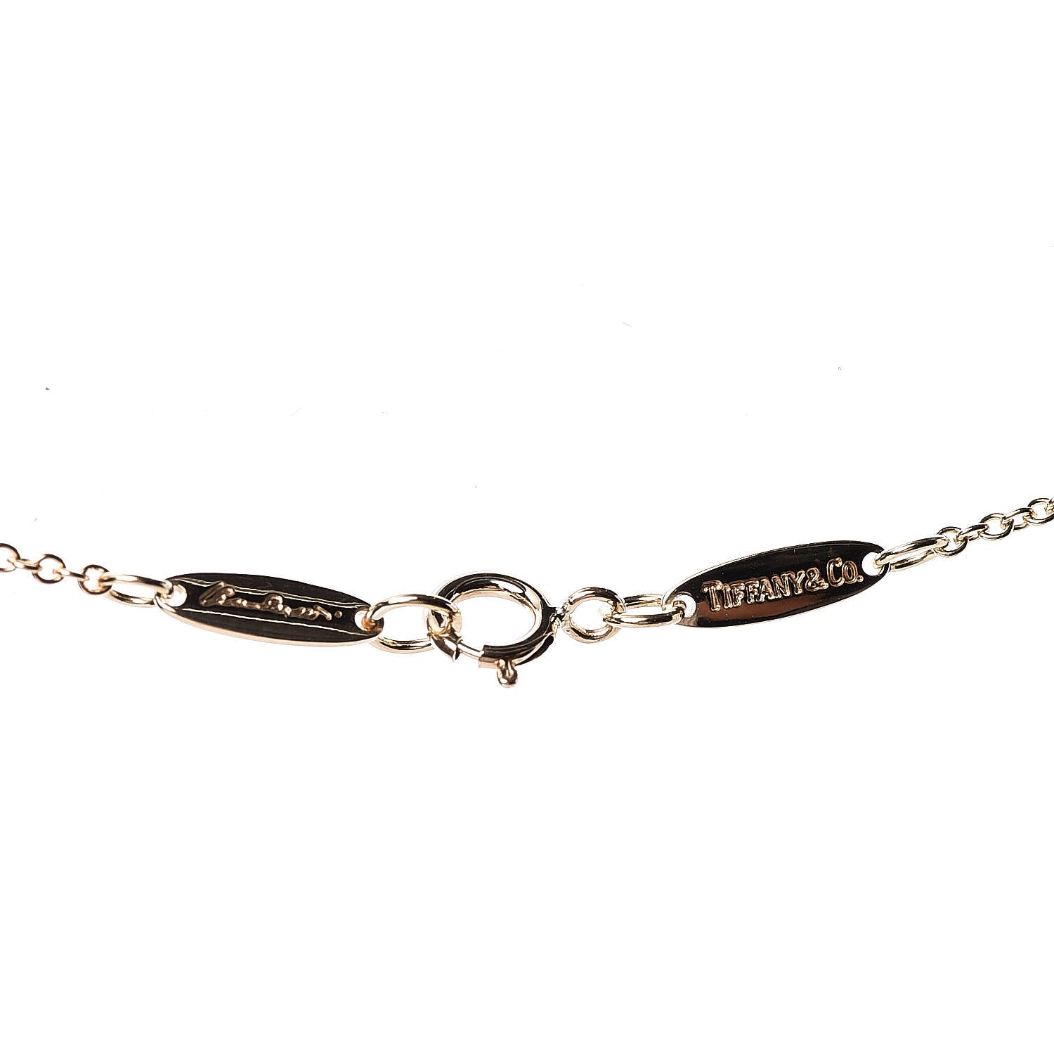 Tiffany 18K Yellow Gold 12mm Elsa Peretti Eternal Circle Pendant Necklace 5 of 6