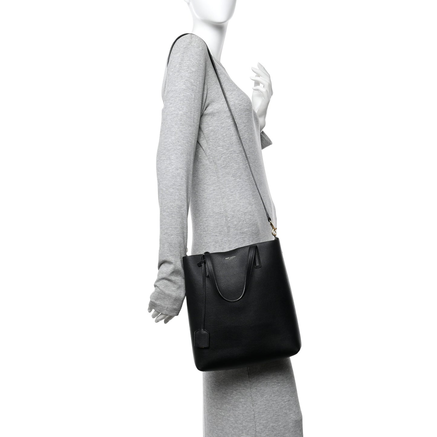 Calfskin Toy Shopping Tote Black