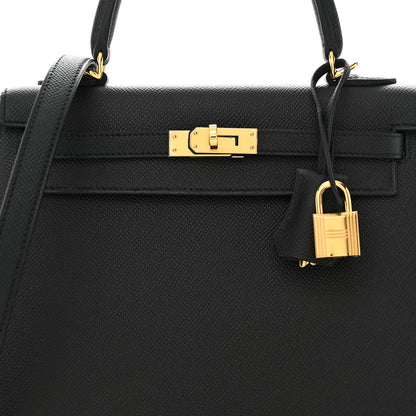 Hermes Epsom Kelly Sellier 25 Black 8 of 11