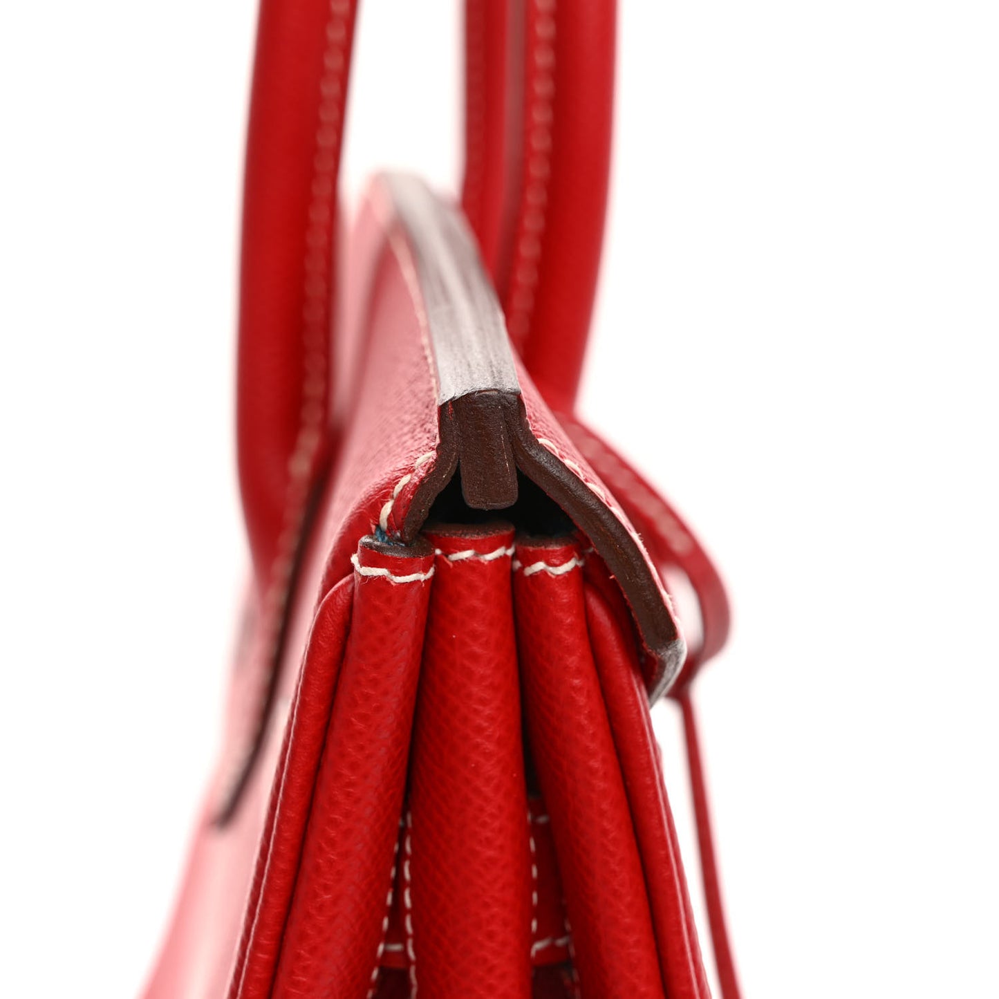 Epsom Candy Birkin 35 Rouge Casaque Bleu Thalassa