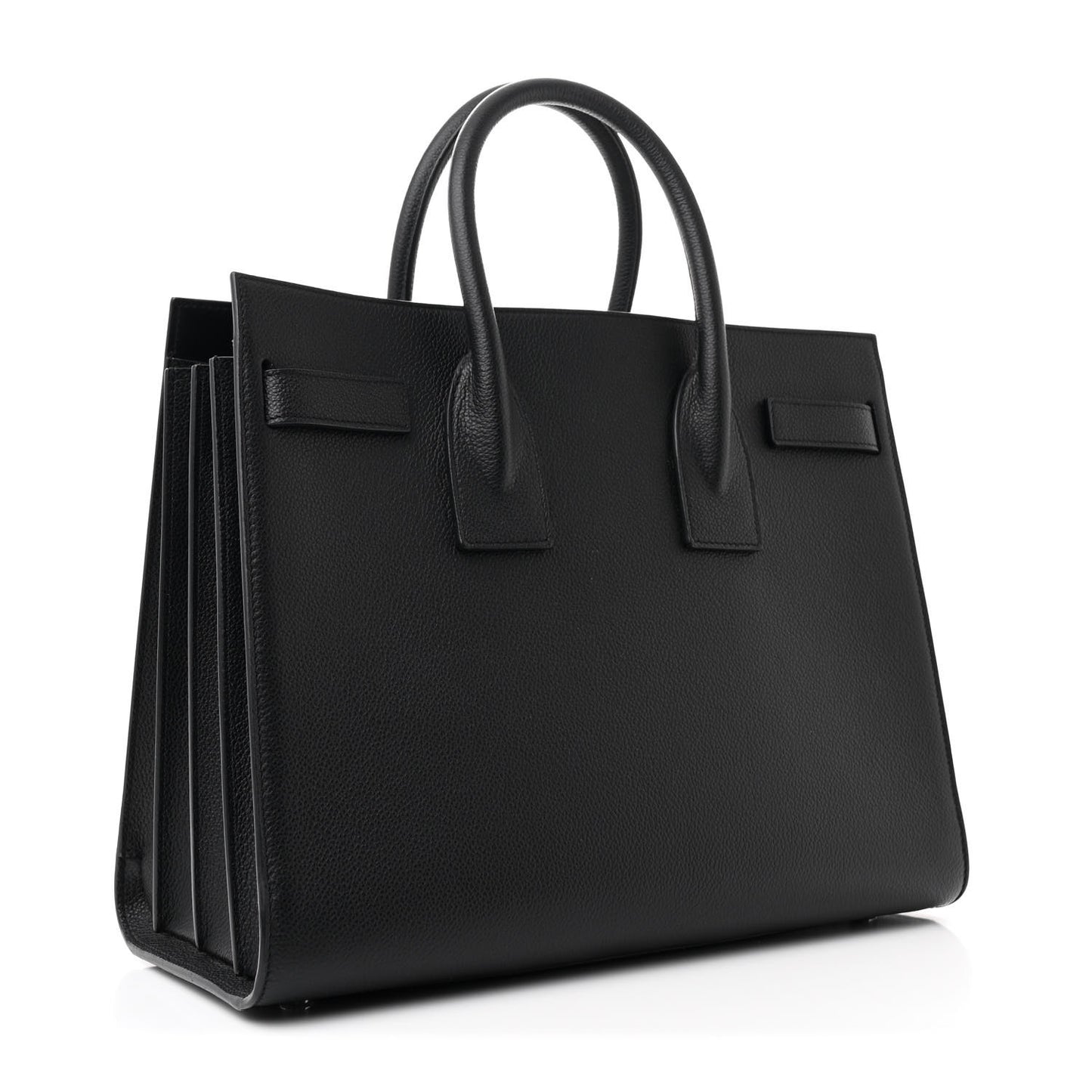 Grained Calfskin Small Sac De Jour Black