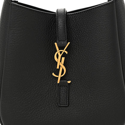 Saint Laurent Calfskin Baby Le 5 A 7 Supple Hobo Black 9 of 12