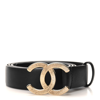 Chanel Calfskin CC Belt 90 36 Black 1 of 7