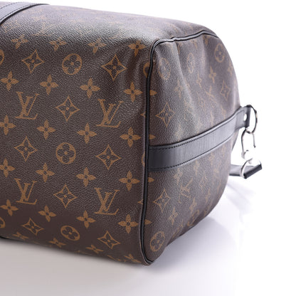 Louis Vuitton Monogram Macassar Keepall Bandouliere 45 8 of 9