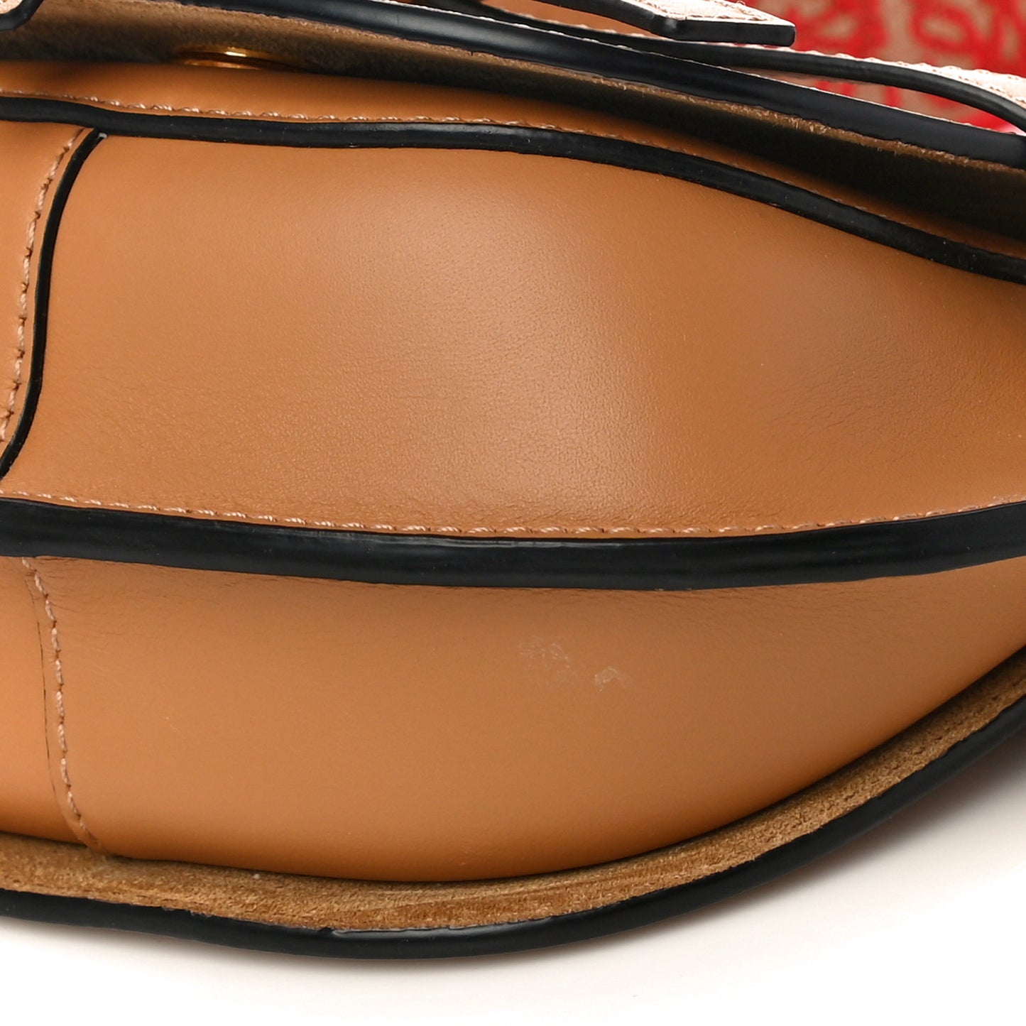 Calfskin Jacquard Mini Gate Dual Bag Tan