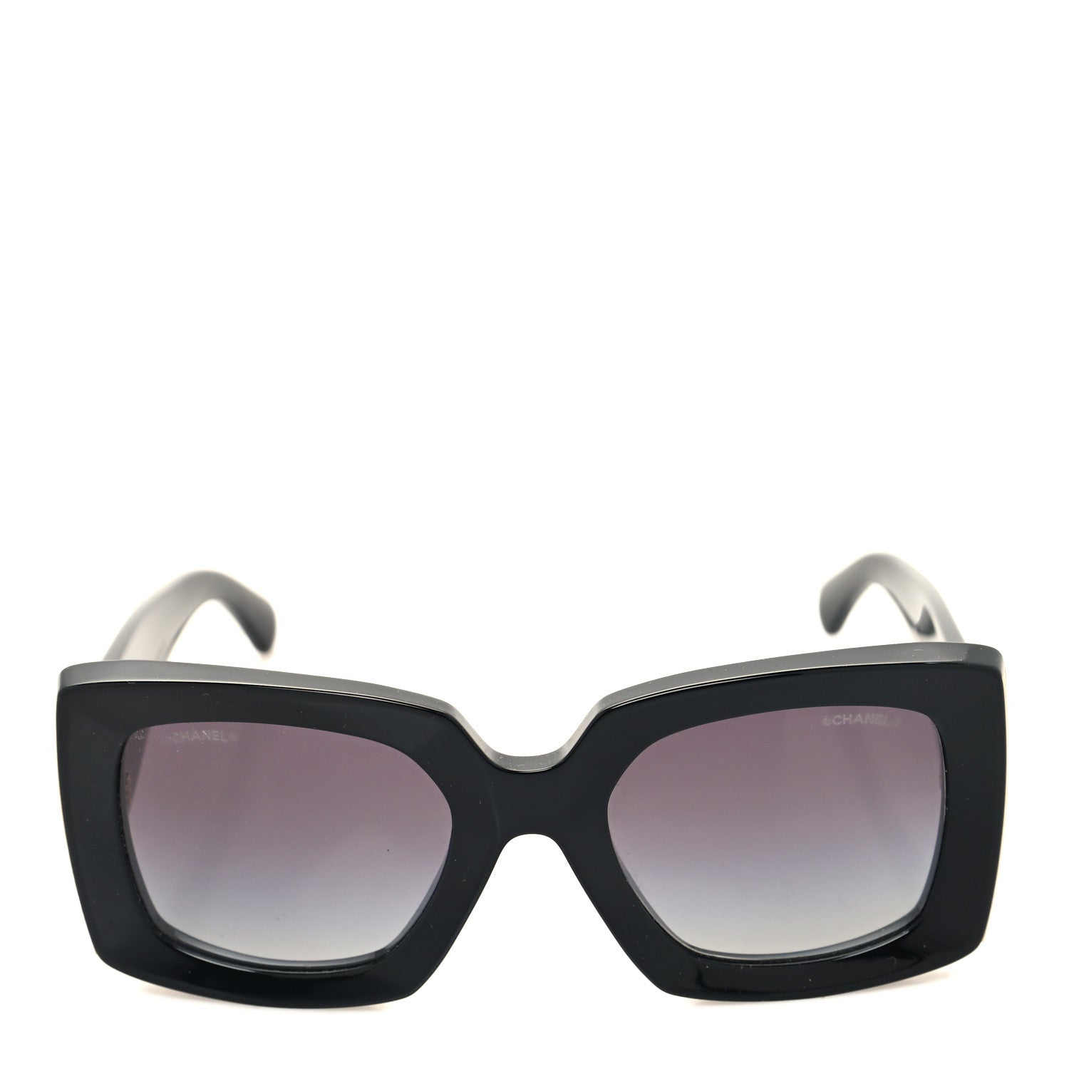Chanel Acetate Rectangle Sunglasses 5435 Black 2 of 8