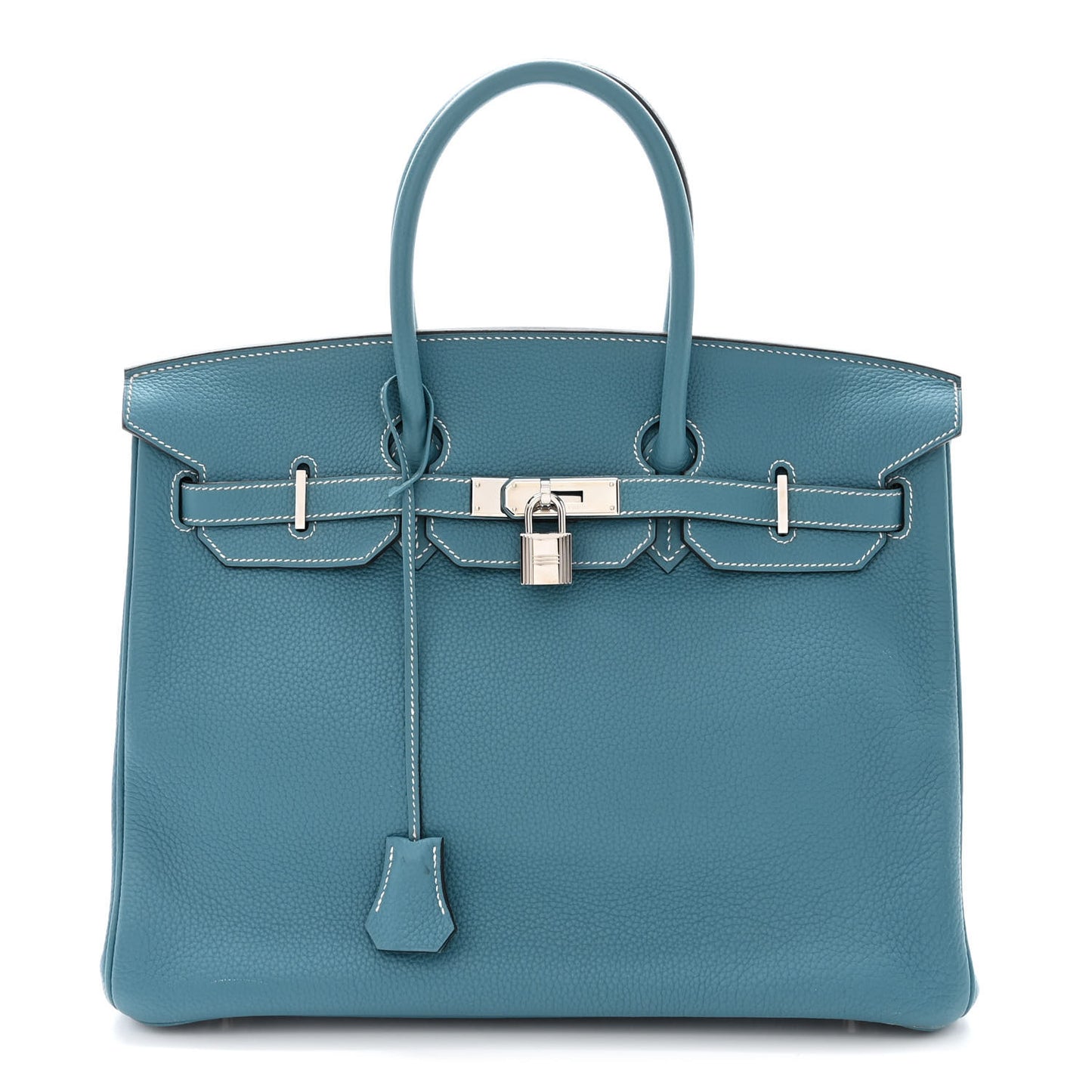 Taurillon Clemence Birkin 35 Blue Jean