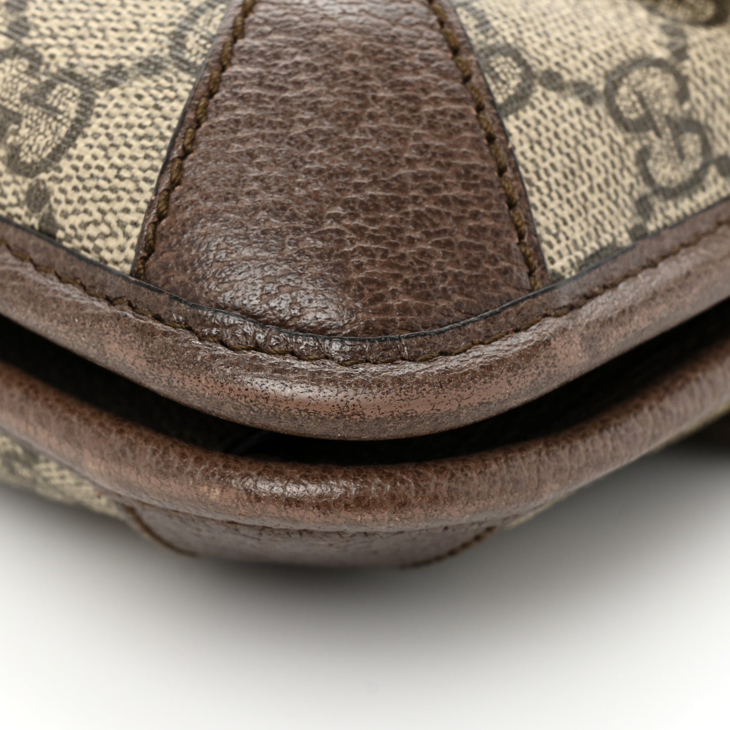 GG Supreme Monogram Web Small Neo Vintage Double Flap Messenger Bag Beige New Acero
