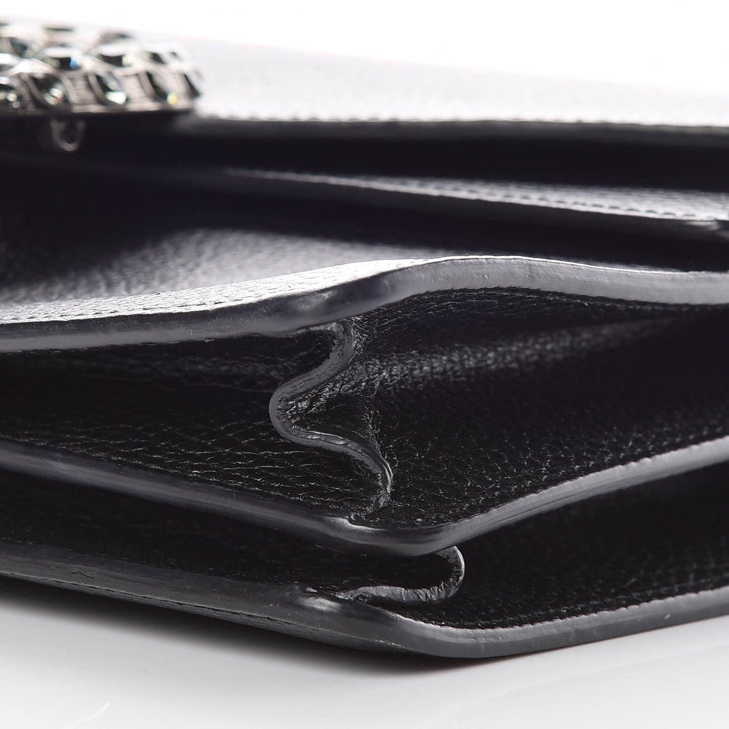 Pebbled Calfskin Small Dionysus Shoulder Bag Black