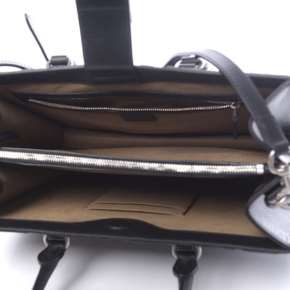 Gucci GG Supreme Monogram Arabesque Small Top Handle Bag Beige Black 5 of 10