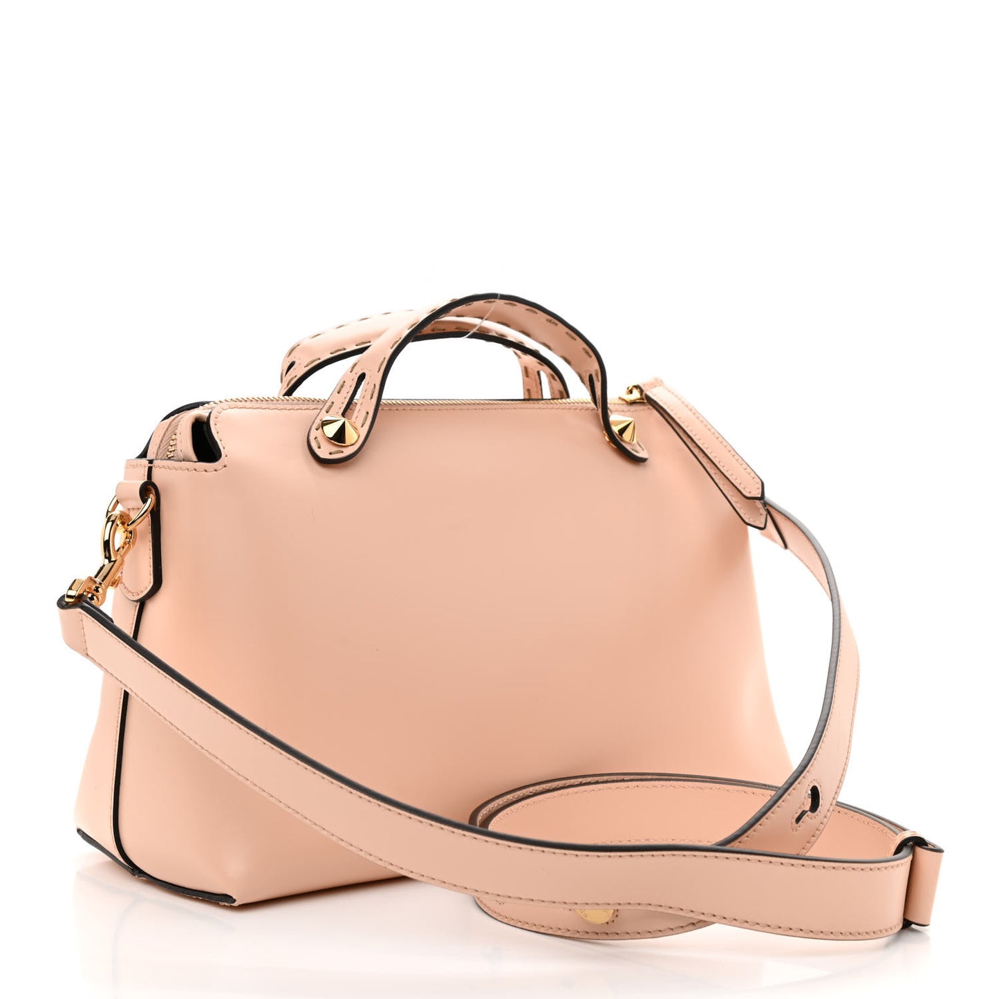 Vitello King Logo Embossed Medium By The Way Boston Bag Light Rose