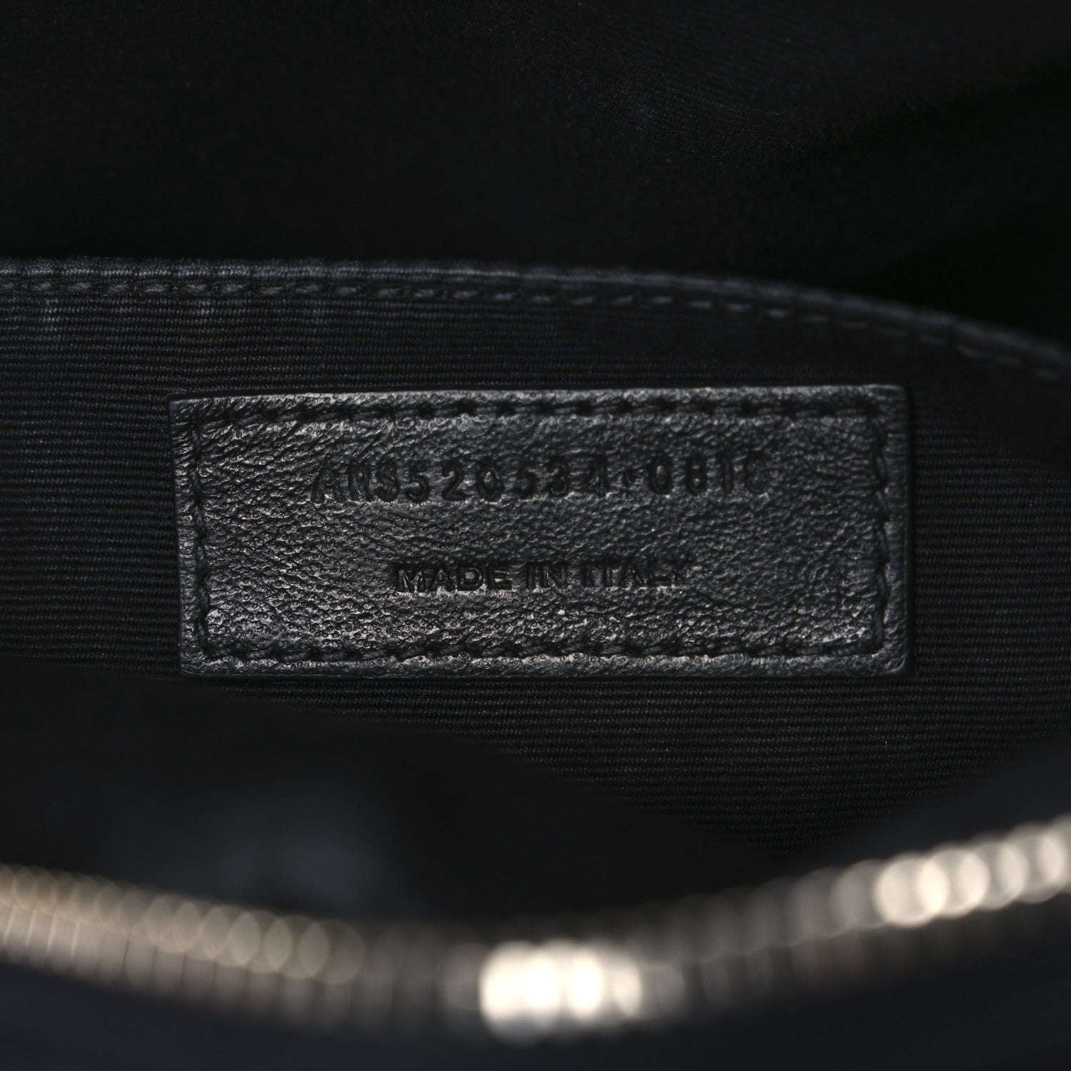 Saint Laurent Calfskin Matelasse Monogram Lou Camera Bag Deep Marine 7 of 12
