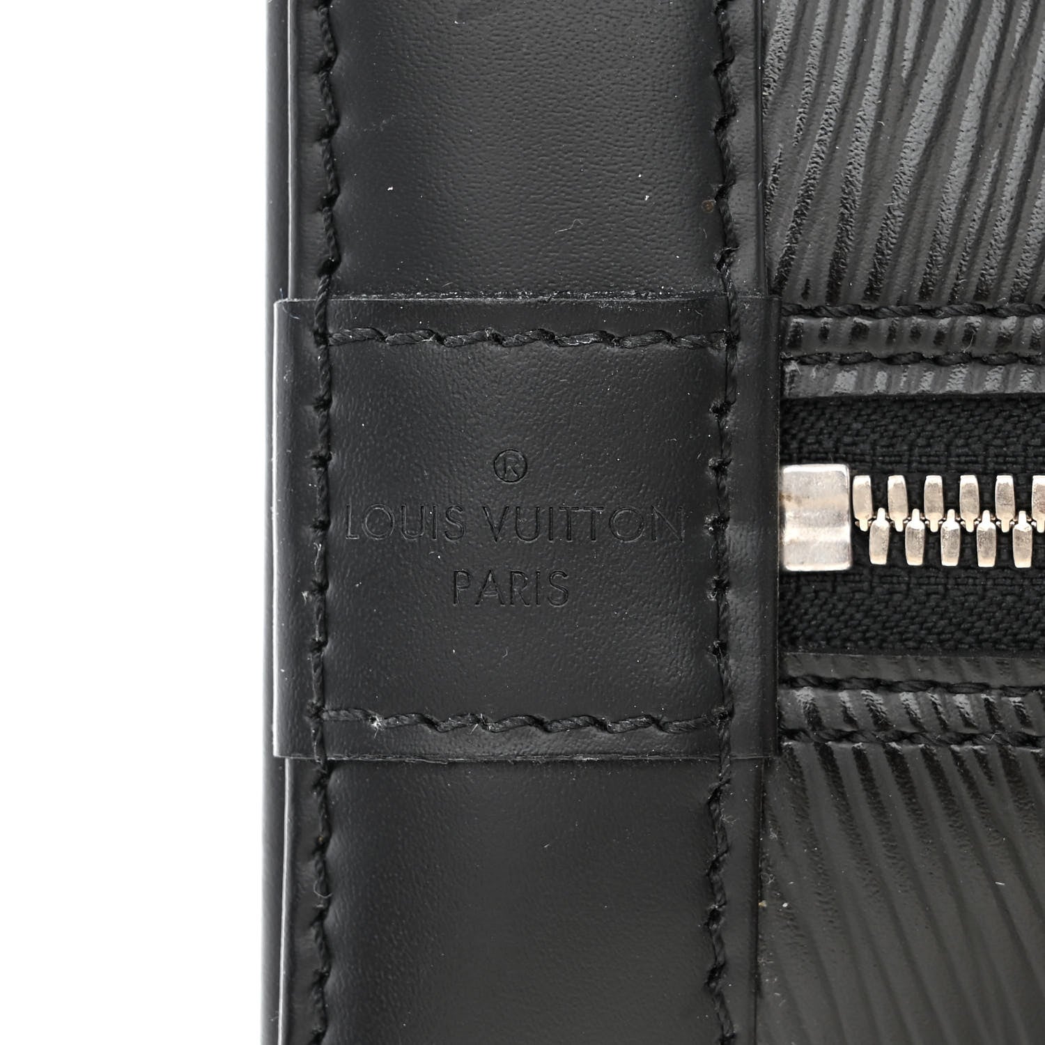 Louis Vuitton Epi Alma MM Black 6 of 13