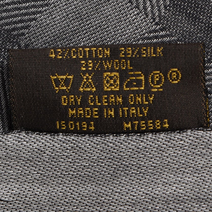 Louis Vuitton Cotton Silk Wool Damier Stole Gris 7 of 7