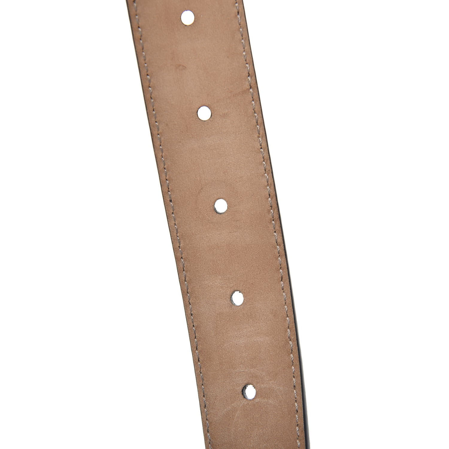 Gucci Calfskin Crystal Interlocking G Belt 90 36 Black 4 of 5