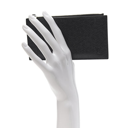 Louis Vuitton Taiga Coin Card Holder Black 2 of 6