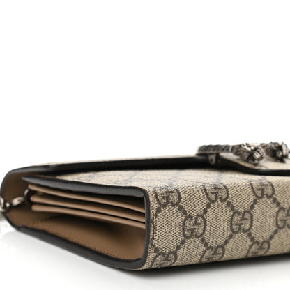 Gucci GG Supreme Monogram Mini Dionysus Chain Wallet Beige Taupe 8 of 9