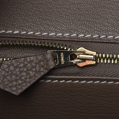 Hermes Taurillon Clemence Birkin 30 Etoupe 18 of 32