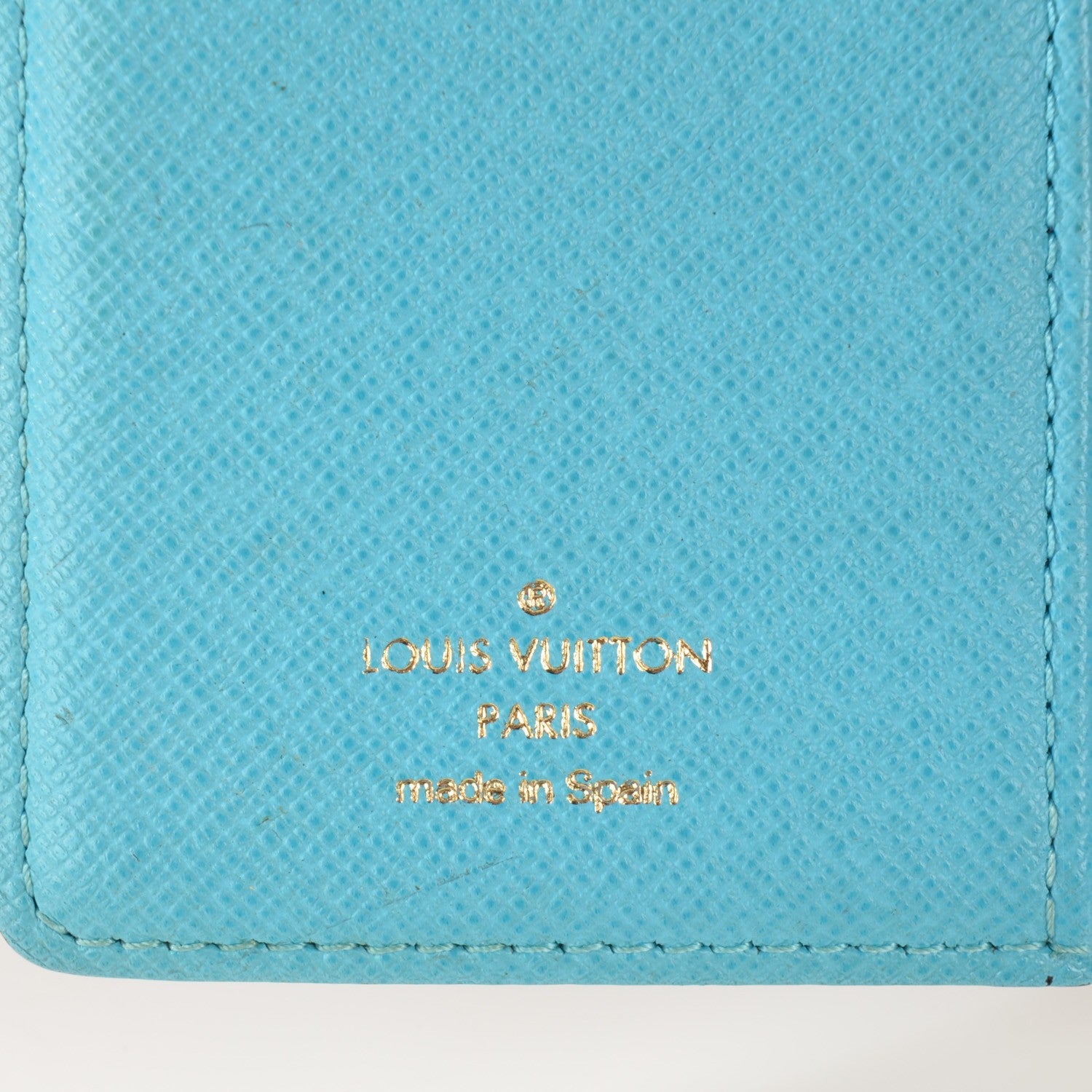 Louis Vuitton Monogram Groom Small Ring Agenda Cover Blue 6 of 7