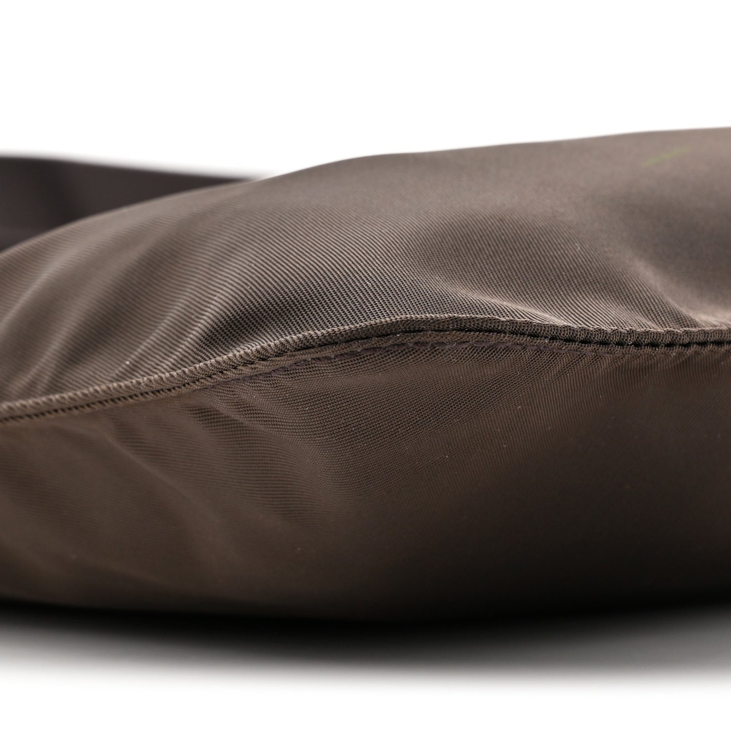 Re-Nylon Saffiano Pocket Flat Messenger Bag Cacao