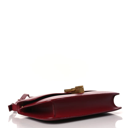 Saint Laurent Smooth Calfskin Carre Satchel Opyum Red 4 of 11