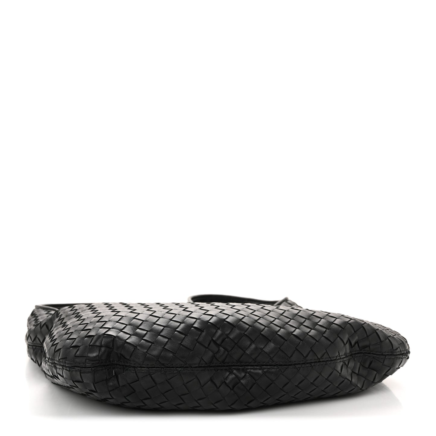 Nappa Intrecciato Medium Veneto Crossbody Bag Black
