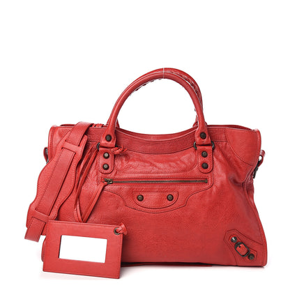 Balenciaga Agneau Classic Hardware City Rouge Coquelicot 1 of 9