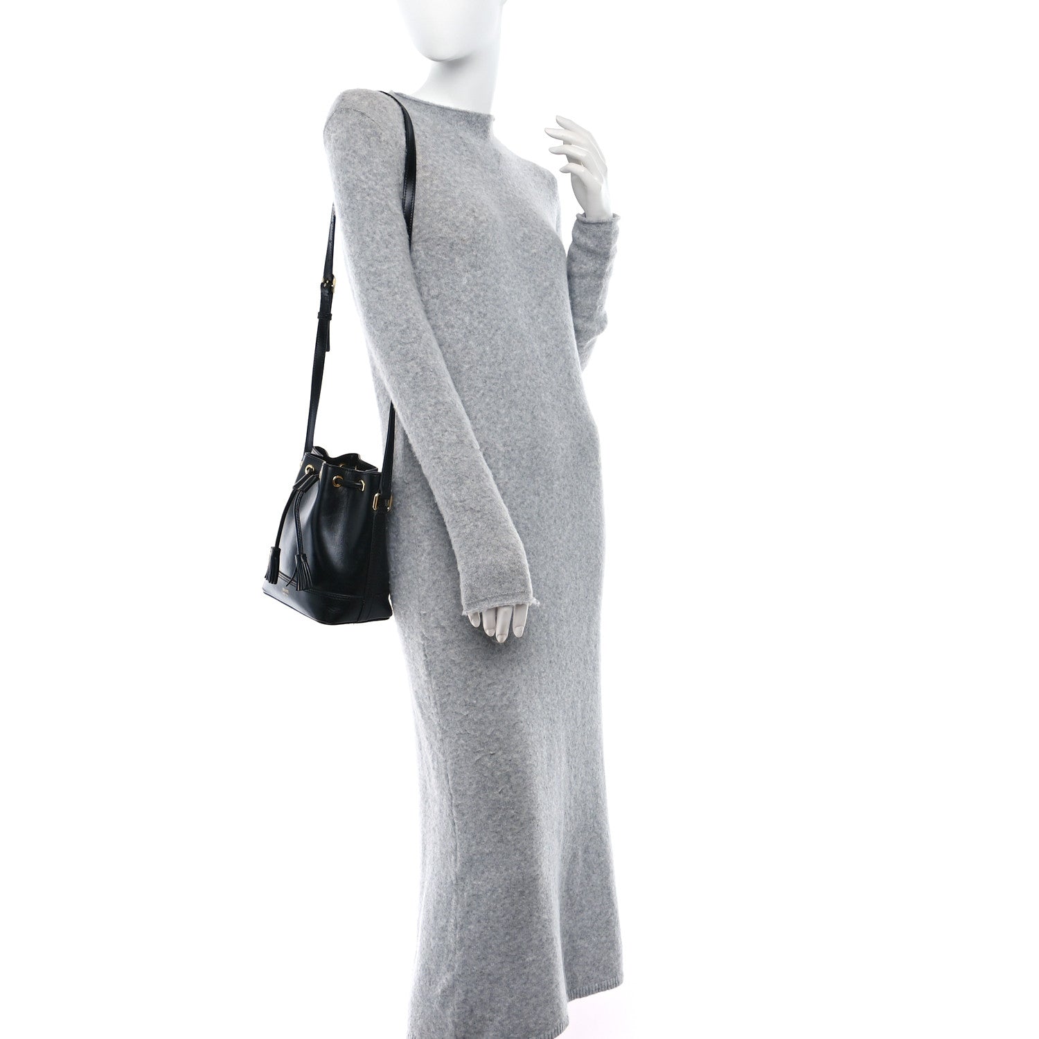 Khaite Calfskin Cecilia Small Bucket Bag Black 2 of 10