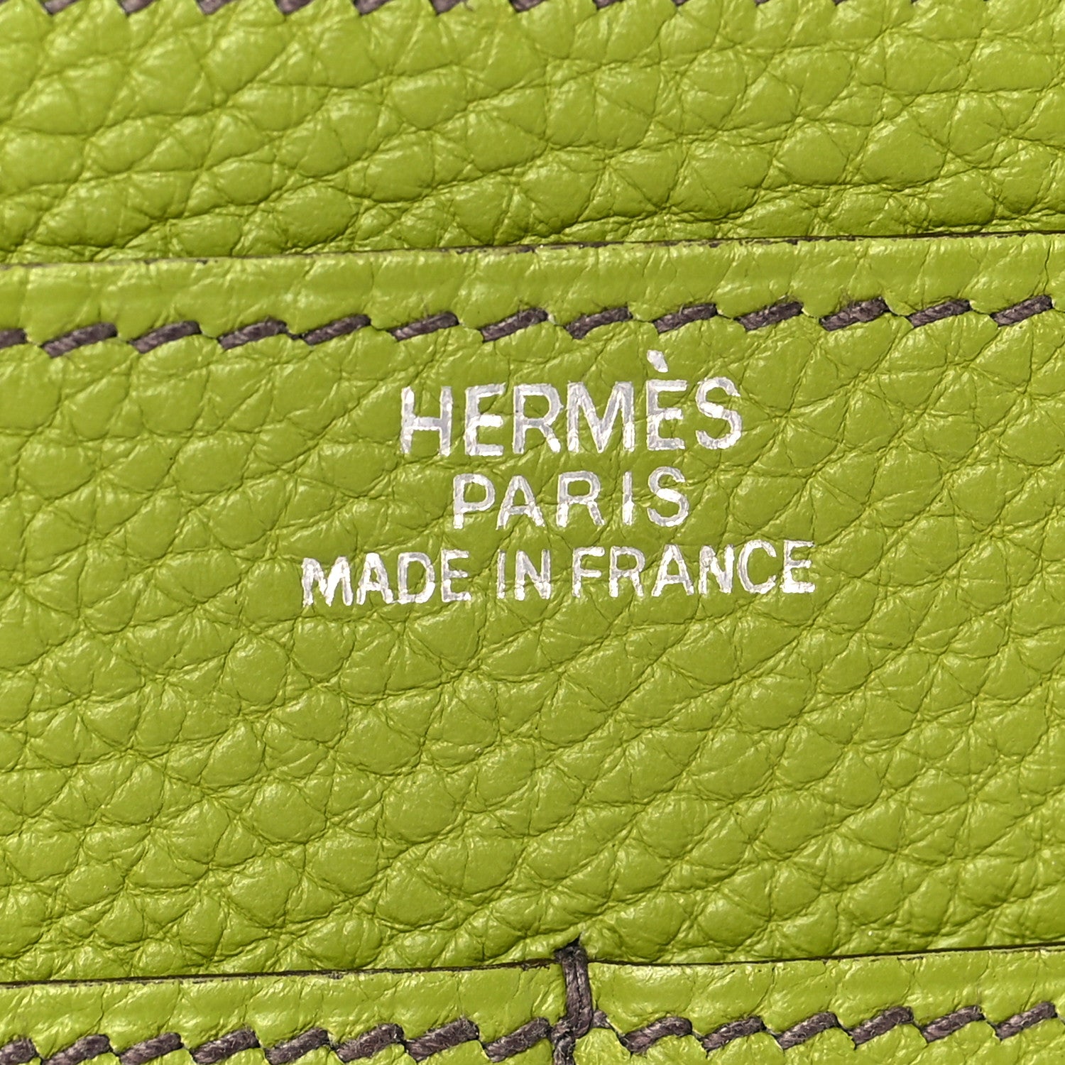 Hermes Togo Dogon Duo Wallet Vert Anis 8 of 8