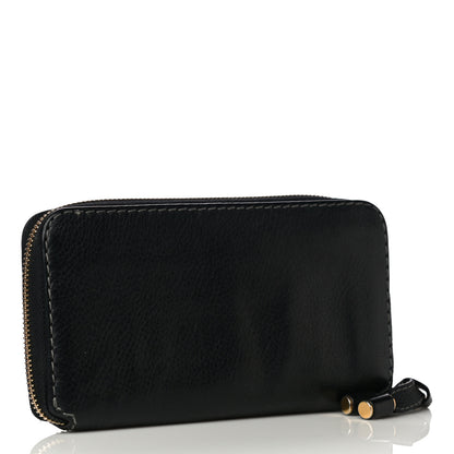 Chloe Grained Calfskin Marcie Long Zip Around Wallet Black 3 of 14